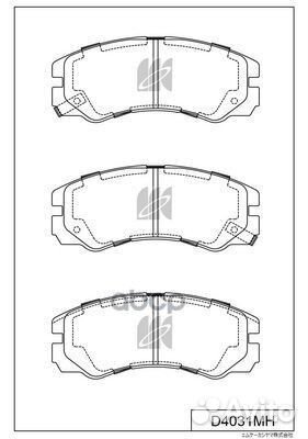 Колодки тормозные дисковые пер. isuzu trooper 9