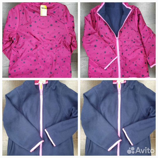 Непромокаемая курточка на флисе 134-140 Канада