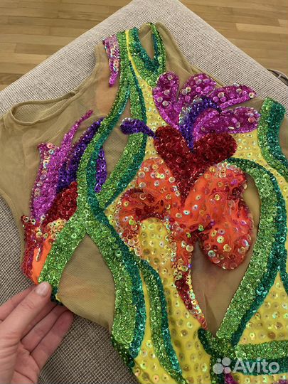 Купальник для синхронного плавания соло шикарный