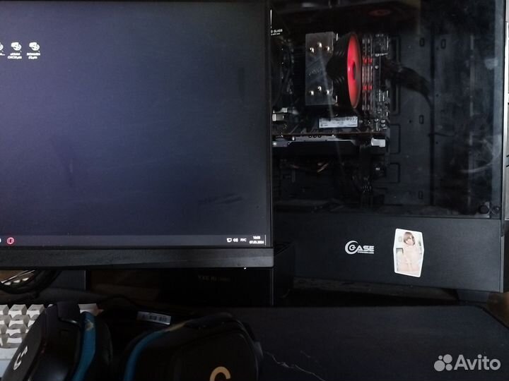 Игровой пк rx6600 r3100 Ram 16gb M2 512gb