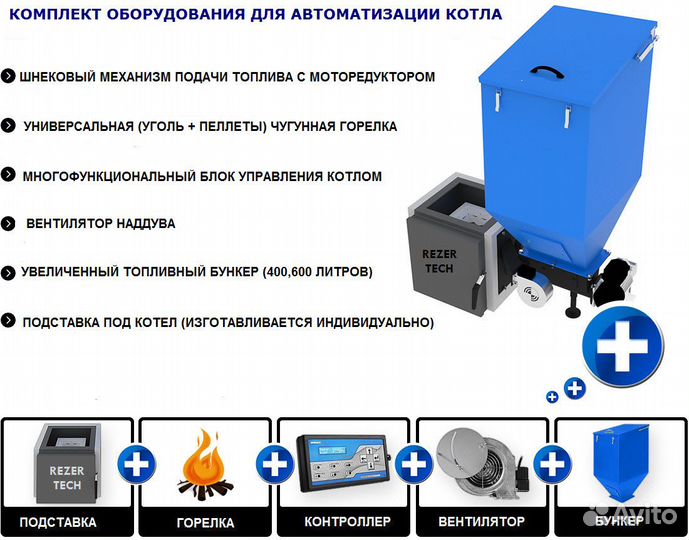 Комплект автоматики для промышленного котла