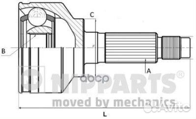 N2820527 ШРУС наружный к-кт ABS Hyundai Sonata