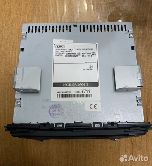 Автомагнитола штатная KIA Cerato 3 2014 год