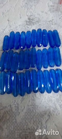 Бусины гранённые пластмасс.около 2см