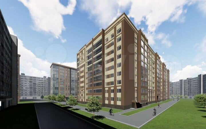 2-к. квартира, 55 м², 2/9 эт.