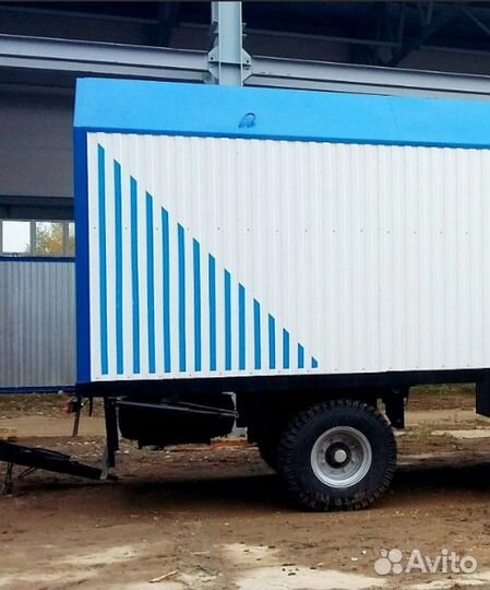 Бытовка жилая строительная на шасси (нш-05)