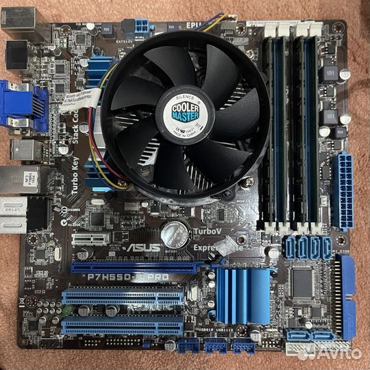 Полный компоект Материнская плата + i3 + 8gb