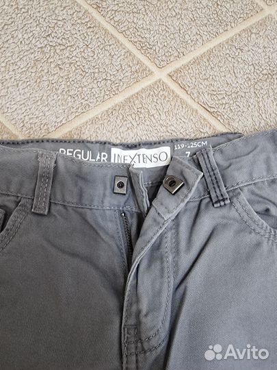 Чиносы брюки джинсы серые для мальчика
