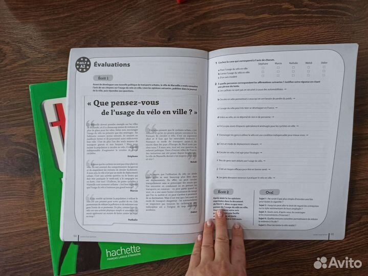 Учебник и тетрадь Le nouveau taxi A2