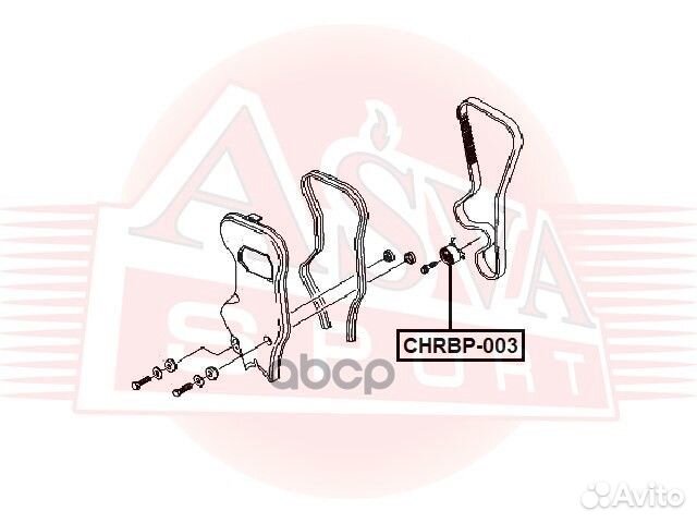 Ролик натяжной ремня грм chrbp003 asva