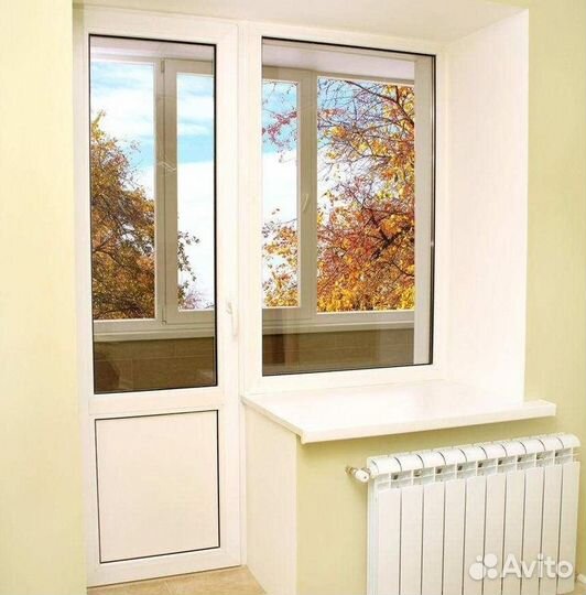 Балконный блок и пластиковые двери