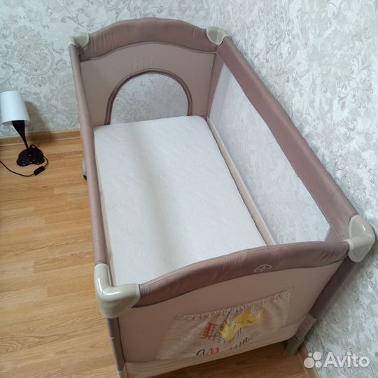 Детская кровать манеж с матрасом