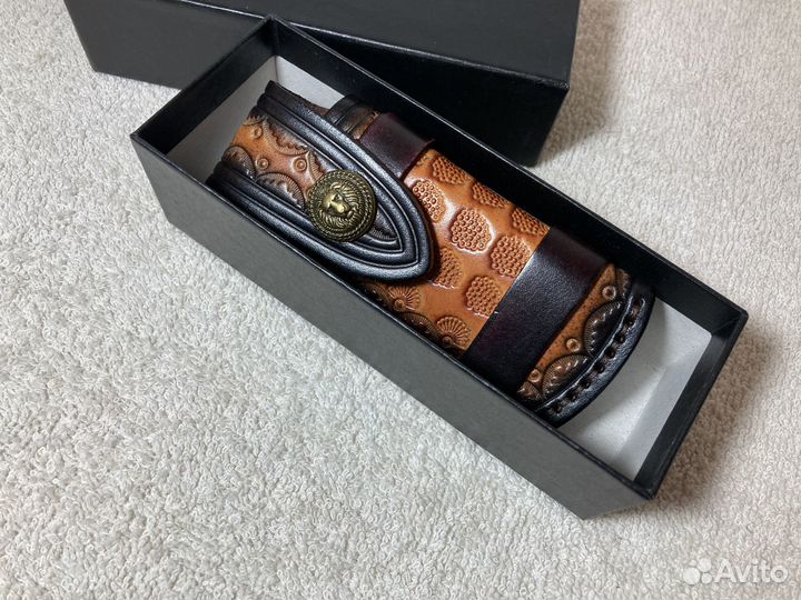 Нож складной из дамасской стали