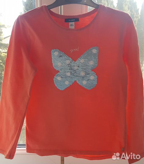 Лонгслив с пайетками 6-7 лет, бренд Okаidi