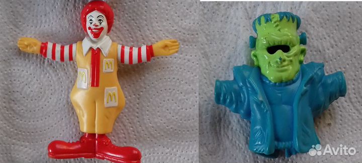 Игрушки McDonalds клоун Рональд / Франкенштейн