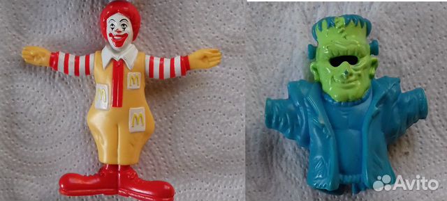 Игрушки McDonalds клоун Рональд / Франкенштейн