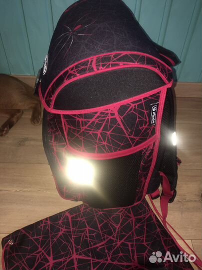 Школьный рюкзак/ранец и мешок для обуви с пауком