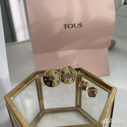 Серьги Tous Magic nature новые