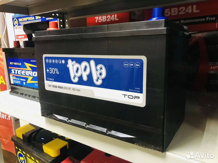 Аккумуляторы 100 Topla Asia 900A