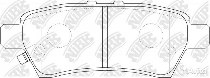 PN0430 Колодки тормозные дисковые