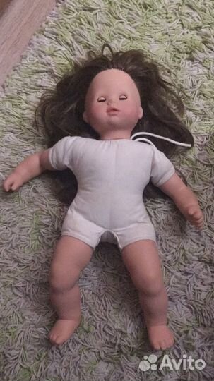 Немецкая винтажная мягконабивная кукла Gotz 42см