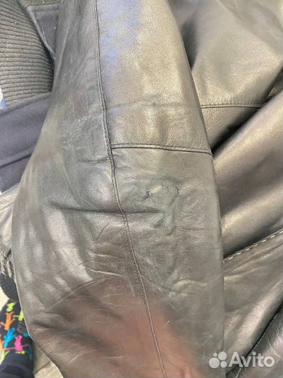 Кожаная куртка мужская бу