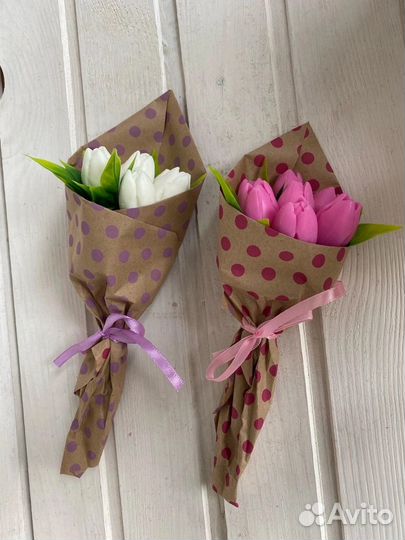 Тюльпаны из мыла