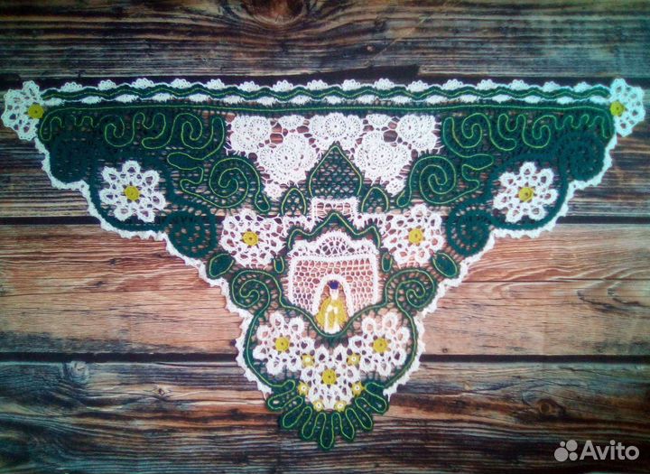 Вязаная шаль, платок, для церкви