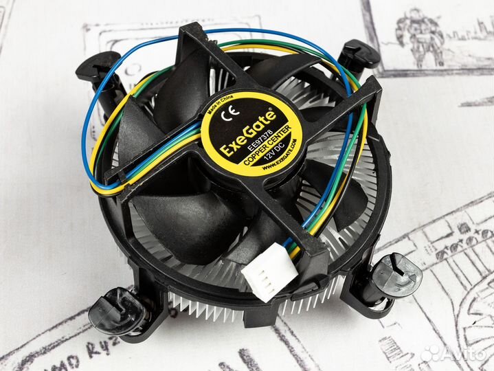 Кулер для процессора Exegate eе97378 95W 1200 1151