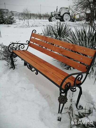 Лавочка со спинкой 