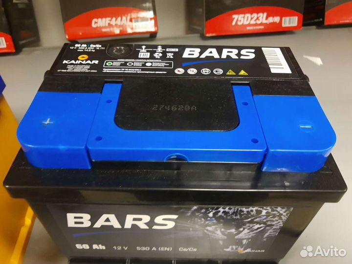 Аккумулятор bars 60А Доставка
