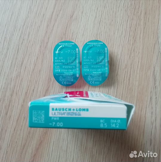 Линзы контактные Bausch+Lomb -7.00