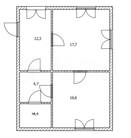Дом 72 м² на участке 25 сот.