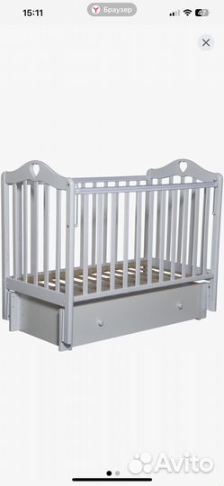 Кровать детская кроватка с матрасом бу
