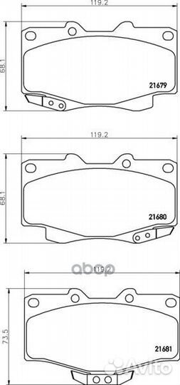 Колодки тормозные дисковые Strong Ceramic пер