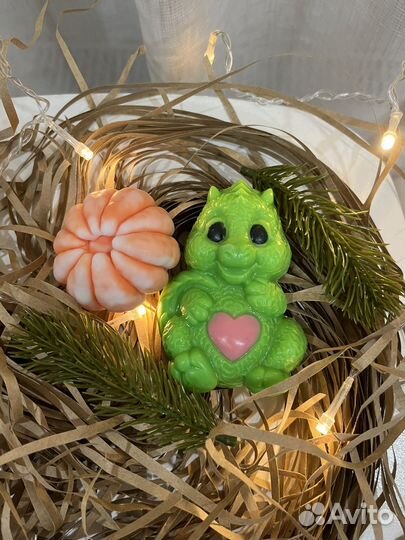 Мыло ручной работы, дракон, мандарин