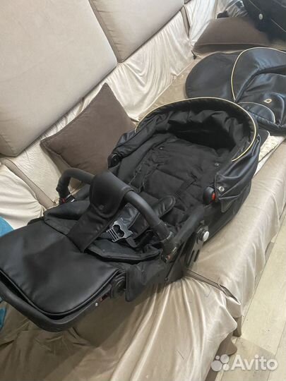 Детские коляски 2в1 Lonex на золотой раме