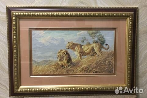 Картина львы