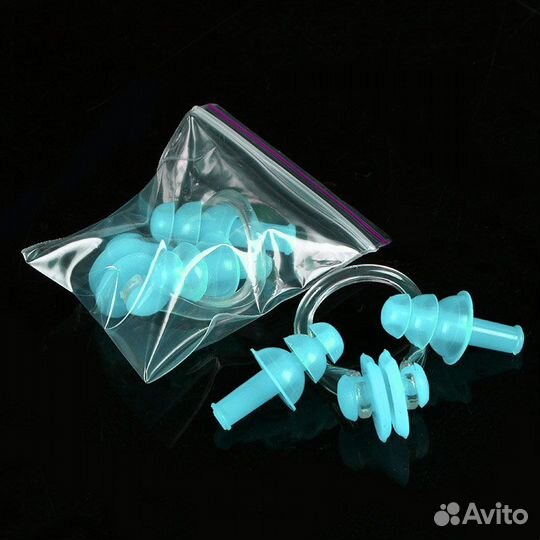 Набор для плавания в zip-lock, беруши и зажим