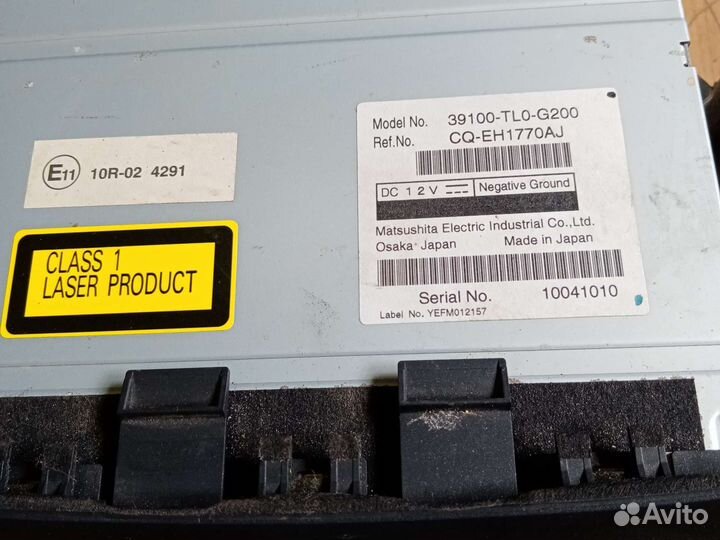 Штатная магнитола Honda Accord 8