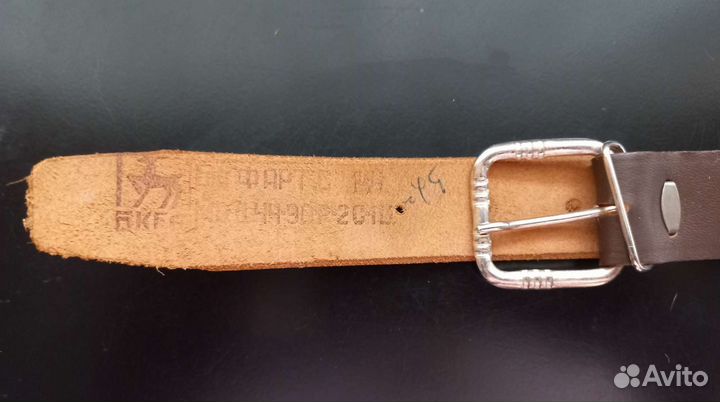 Ремень мужской натуральная кожа темно-коричневый