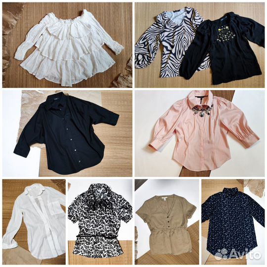 Блузка рубашка женская хлопок 42,44,46