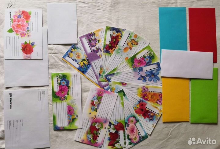 Конверт бумажный, размеры разные