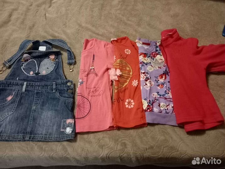 Вещи пакетом для девочки 104-110