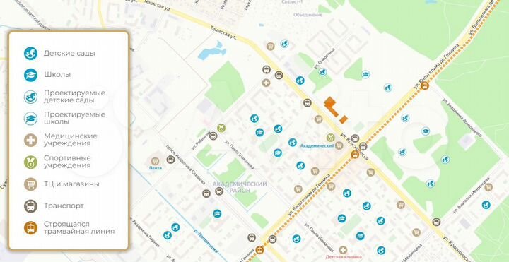 2-к. квартира, 44 м², 5/25 эт.