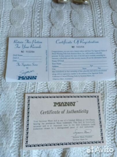 Кукла фарфоровая коллекционная