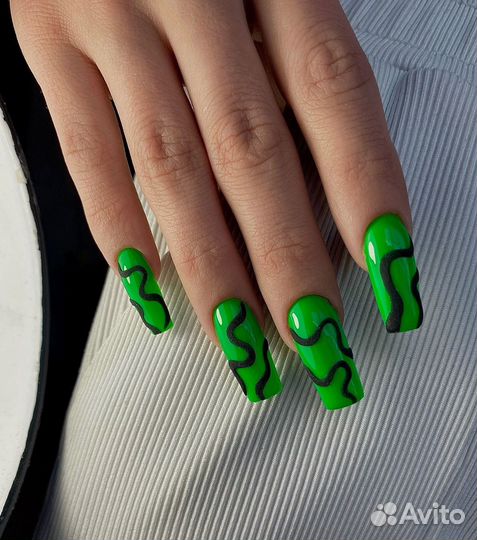 Маникюр гель лак, наращивание