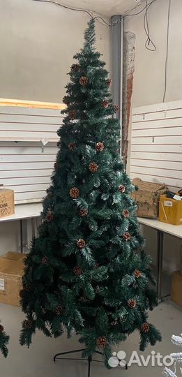 Ель с шишками искусственная