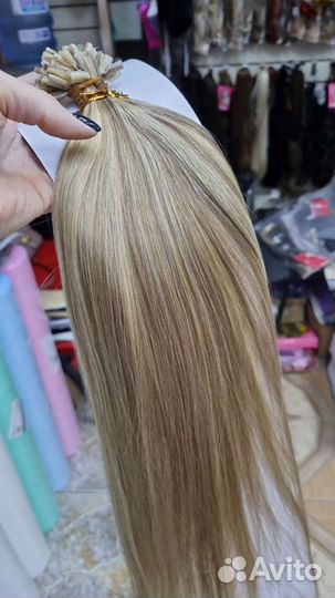 Волосы для наращивания на капсулах