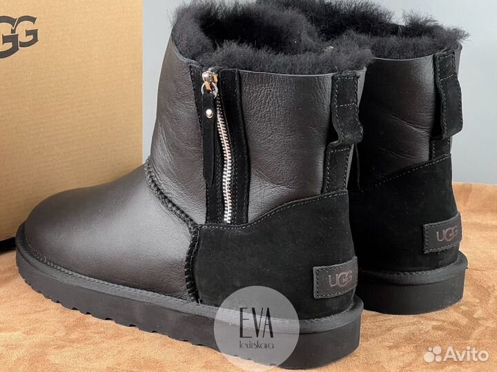 Ugg мужские зимние Double Zip Metallic Black